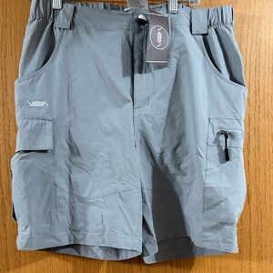 Women's Gray Cargo Shorts